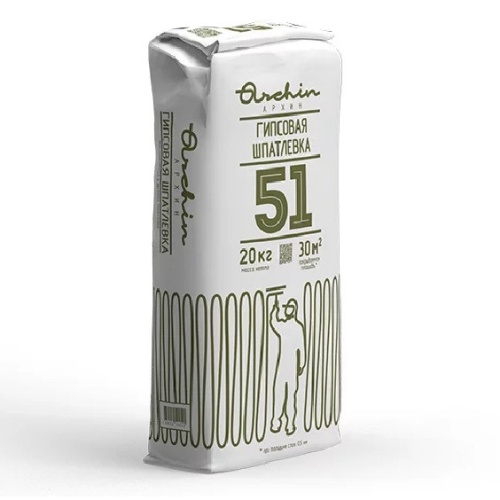 Шпатлевка гипсовая Archin 51 20 кг