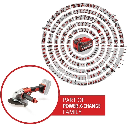 Шлифмашина угловая аккумуляторная Einhell PXC (TE-AG) AXXIO 18/150 Li BL + 1 акк.4 Ач + ЗУ 3 А 4431144SET фото 4 Шлифмашина угловая аккумуляторная Einhell PXC (TE-AG) AXXIO 18/150 Li BL + 1 акк.4 Ач + ЗУ 3 А 4431144SET фото 4