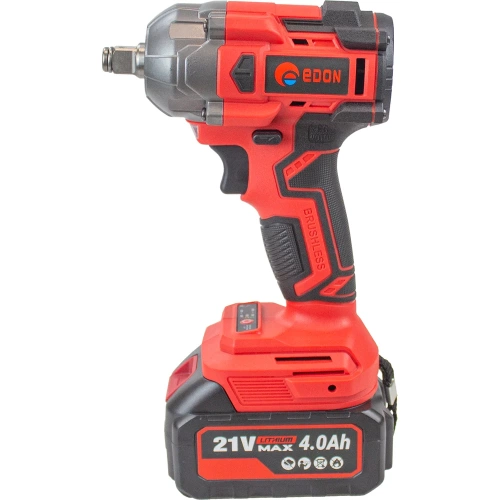 Гайковерт ударный аккумуляторный EDON UAW-21/300CBL 28015 фото 5