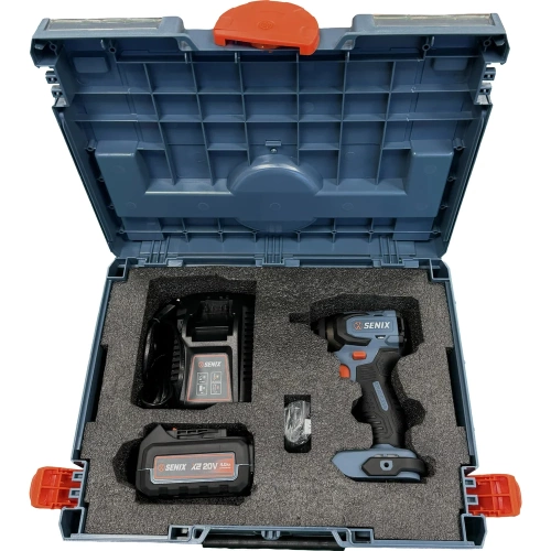 Импульсный шуруповерт SENIX X2 20В, 180Нм, 1х4Ач, ЗУ, кейс PDIX2-M6-EU фото 3 Импульсный шуруповерт SENIX X2 20В, 180Нм, 1х4Ач, ЗУ, кейс PDIX2-M6-EU фото 3
