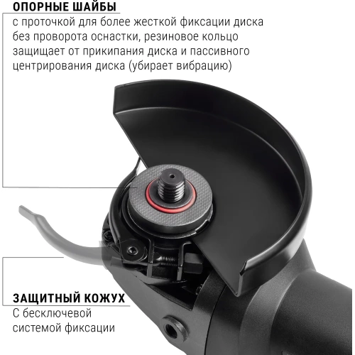 Бесщеточная углошлифмашина Интерскол УШМВ-125/1700Э 912.0.0.40 фото 9