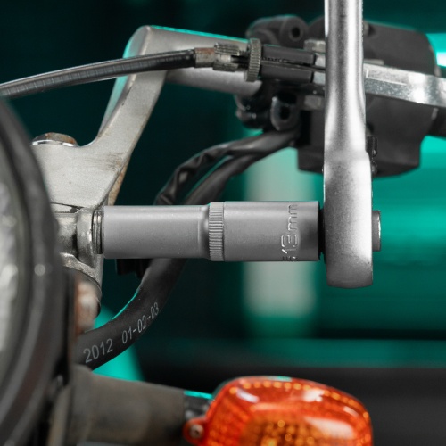 Головка торцевая удлиненная, 13 мм, шестигранная, CrV, под квадрат 1/2 Stels фото 12