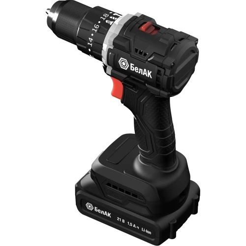 Ударная дрель-шуруповерт БелАК бесщеточная, 21V 55Hm, в кейсе, 2 АКБ (1500+2000) БАК.53315 фото 3