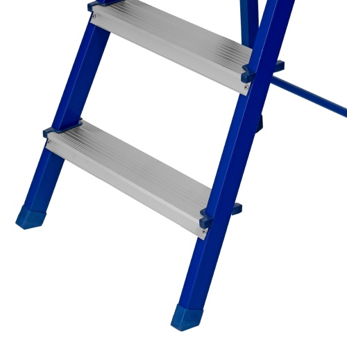 Стремянка, 5 ступеней, стальной профиль, алюминиевые ступени Сибртех фото 8