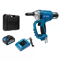 Аккумуляторный заклепочный пистолет BULL CRG 1018 в чемодане XLTpro, бесщеточный, 25 мм, 10000 Н, 1x4 А*ч 1304594