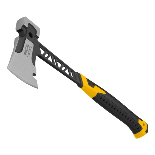 Топор цельнокованый 600 г, двухкомпонентная обрезиненная рукоятка Denzel фото 2