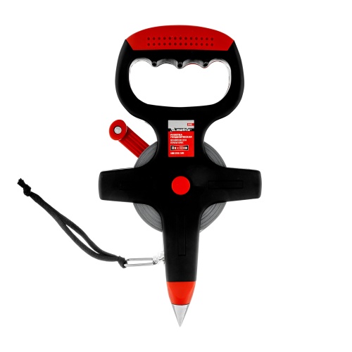 Рулетка геодезическая, 30 м х 12,5 мм, металлическая лента, открытый корпус Matrix фото 2