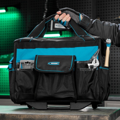 Сумка для инструмента, 460х240х340мм, выдвижная рукоятка, колеса Gross фото 15