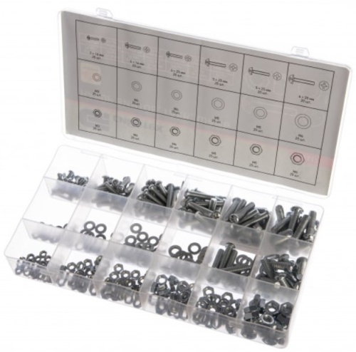 Набор Сибртех 47617 420 предметов винтов/гаек/шайб