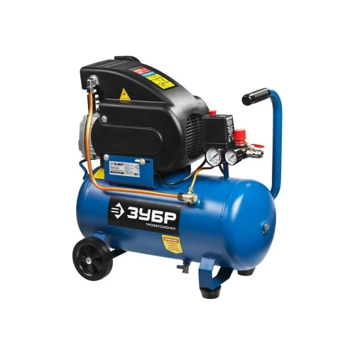 Масляный компрессор ЗУБР Профессионал 240 л/мин, 24 л, 1500 Вт ЗКПМ-240-24-1.5