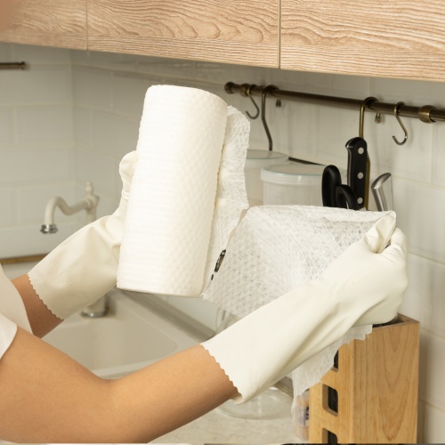 Салфетки универсальные из нетканого материала в рулоне, 220 x 210 мм, 70 шт, Home Palisad фото 10