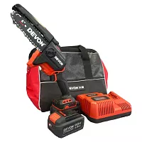 Аккумуляторная цепная пила DEVON 2 АКБ 4 Ач, З/У, 4559-Li-40-SET 4559-Li-20-SET