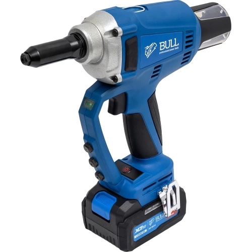 Аккумуляторный заклепочный пистолет BULL CRG 1018 в чемодане XLTpro, бесщеточный, 25 мм, 10000 Н, 1x4 А*ч 1304594 фото 8 Аккумуляторный заклепочный пистолет BULL CRG 1018 в чемодане XLTpro, бесщеточный, 25 мм, 10000 Н, 1x4 А*ч 1304594 фото 8