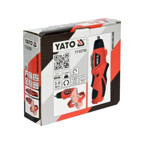 Аккумуляторная отвертка YATO 3,6В 1,3 Ач YT-82760 370082760 092 1 фото 6
