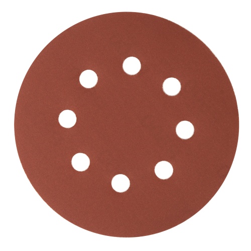 Круг абразивный на ворсовой подложке под "липучку", перфорированный, P 500, 125 мм, 5 шт Сибртех фото 2