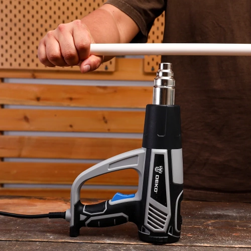 Фен строительный DEKO HG2450 в кейсе, с плавной регулировкой, 2450 Вт 085-1130 фото 11