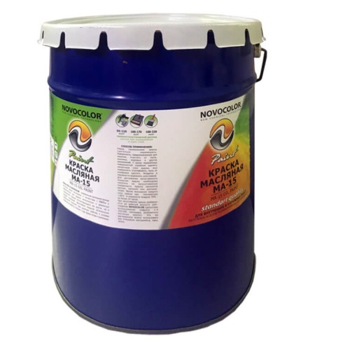 Краска масляная Novocolor МА-15 ГОСТ-71 белая 20 кг