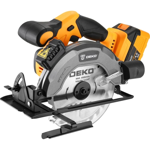Дисковая (циркулярная) пила аккумуляторная DEKO DKCS20DA, 20В, 165мм, 1x4.0Ач 085-1155 фото 3 Дисковая (циркулярная) пила аккумуляторная DEKO DKCS20DA, 20В, 165мм, 1x4.0Ач 085-1155 фото 3