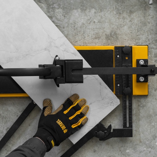 Плиткорез рельсовый 800х16мм, каретка на подш., стальная станина, усил. рукоятка-пенал Denzel фото 19