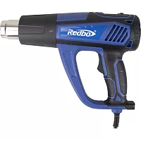 Термопистолет Redbo HG-2300D, 2300Вт; 50-350/60-600С; 300/500л/мин, 2 насадки 40017
