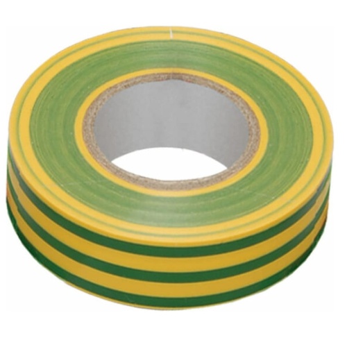 Изолента ПВХ Fit 11005 желто-зеленая 19х0,13 мм 10 м
