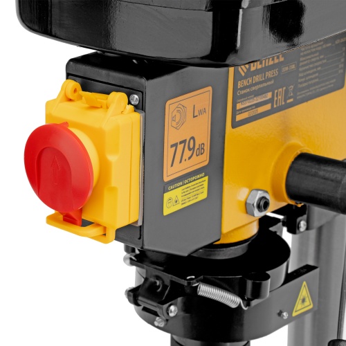 Станок сверлильный DDM-350L, 350 Вт, 13 мм, 5 ск., лазер, настольный Denzel фото 17