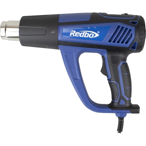 Термопистолет Redbo HG-2300D, 2300Вт; 50-350/60-600С; 300/500л/мин, 2 насадки 40017