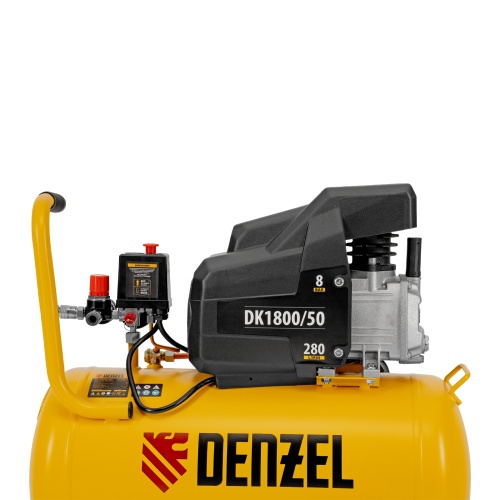 Компрессор воздушный DK1800/50, Х-PRO 1.8 кВт, 280л/мин, 50л Denzel фото 22