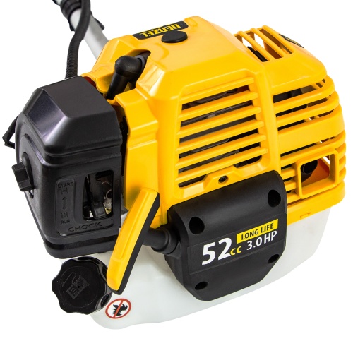 Триммер бензиновый DT 52, 52 см3, 3 л. с, неразъемная штанга, состоит из 2 частей Denzel фото 14