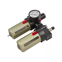 Блок подготовки воздуха Forcekraft 1/2" фильтр-регулятор+лубрикатор 10Мк, 1400 л/мин, 0-10bar, рабочая температура 5-60 FK-BFC4000 FK-BFC4000(54427)