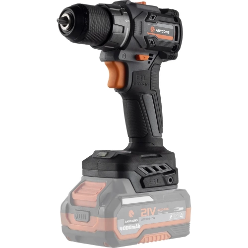 Бесщеточная ударная дрель-шуруповерт Anycons 50Нм, 21В, без акб, AC-D21010 5093462