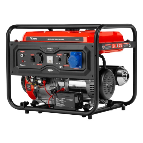 Генератор бензиновый RS-7000E, 6 кВт, 230В, электростартер MTX фото 45