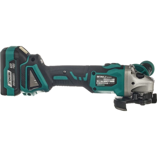 Аккумуляторная бесщеточная угловая шлифмашина MINLI 125mm Li-ion 18Vx2 DC201-4.0A фото 7