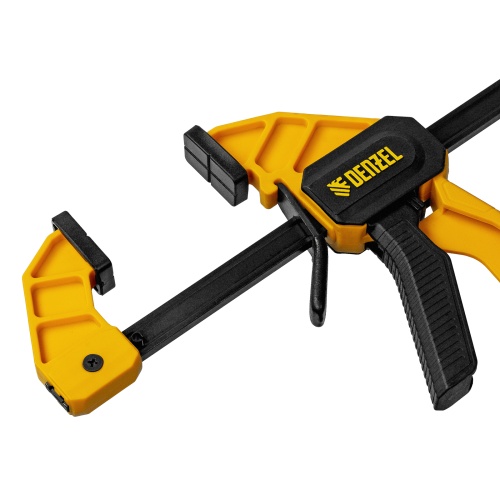 Струбцина F-образная, быстрозажимная, 150 х 55 мм, усиленный нейлоновый корпус Denzel фото 3