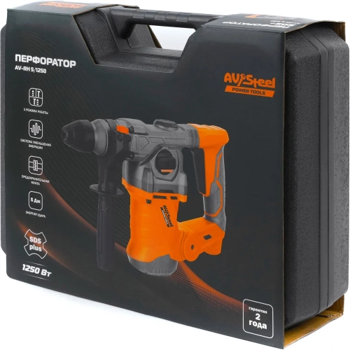 Перфоратор AV Steel AV-RH 5/1250 AV-961112 фото 7 Перфоратор AV Steel AV-RH 5/1250 AV-961112 фото 7