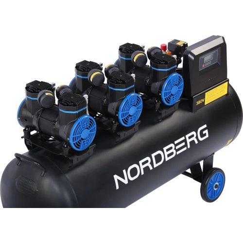 Компрессор безмасляный NORDBERG 380В, ресивер 160л, 750л/мин NCEO160/750 фото 5