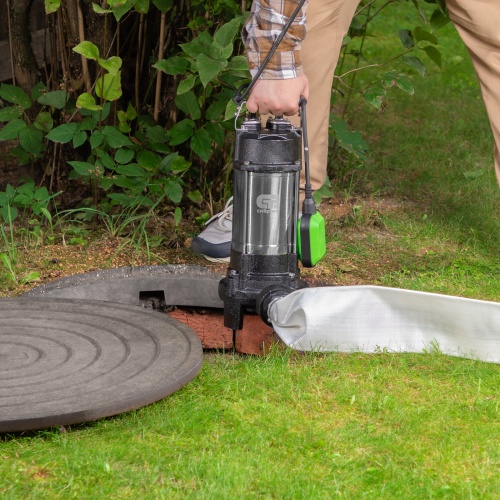 Фекальный насос СФН1100-Н, 1100 Вт, напор 10 м, 18000 л/ч, нож Сибртех фото 12