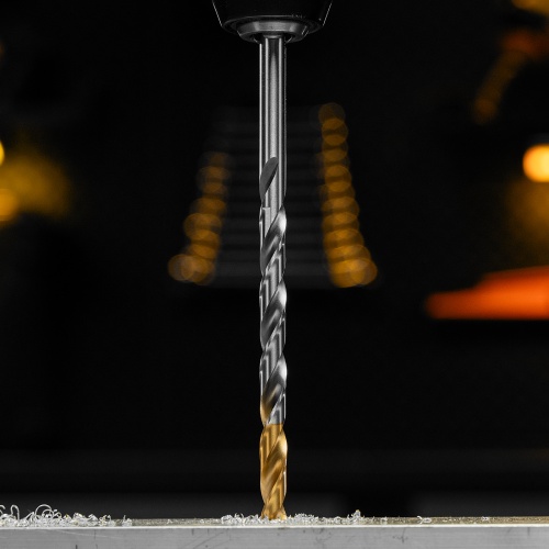 Сверло спиральное по металлу 8,5 х 165 мм, Р6М5, Golden Tip, удлиненное Denzel фото 12