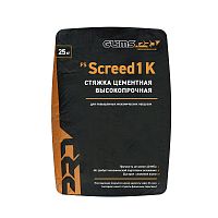 Стяжка пола Glims Pro FS Screed 1K цементная высокопрочная 25 кг