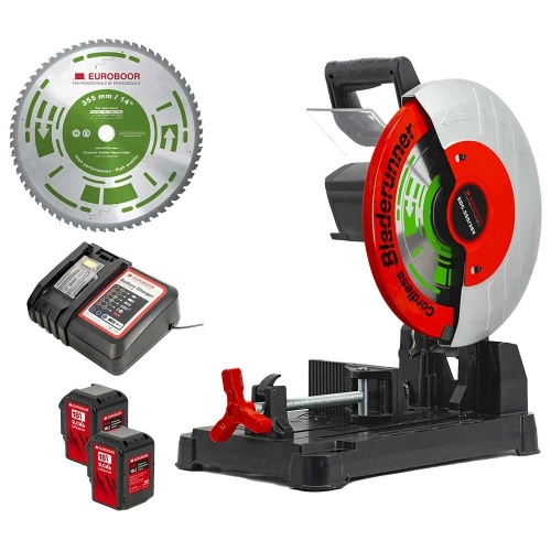 Отрезной станок по металлу EUROBOOR с зарядкой и диском EDC.355/36V фото 8