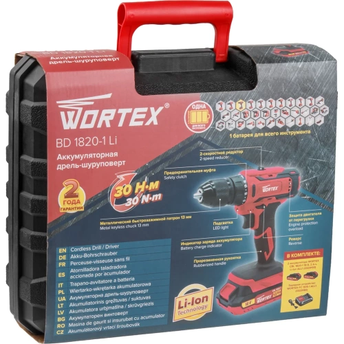 Аккумуляторная дрель-шуруповерт WORTEX BD 1820-1 Li ALL1 0329209 фото 10 Аккумуляторная дрель-шуруповерт WORTEX BD 1820-1 Li ALL1 0329209 фото 10