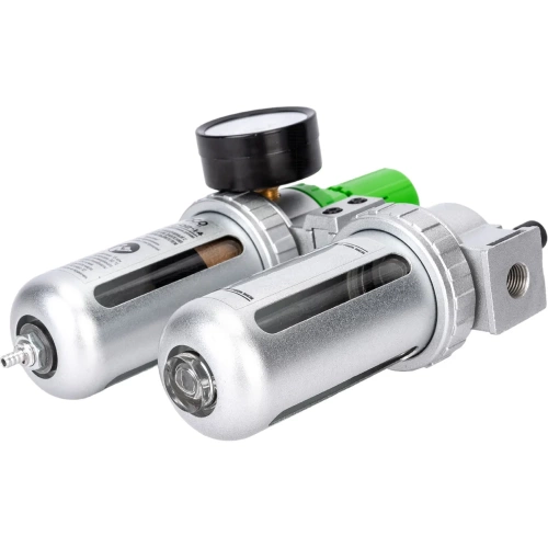 Блок подготовки воздуха с регулятором давления и маслораспылителем 1/4" ECO AU-02-14 фото 3