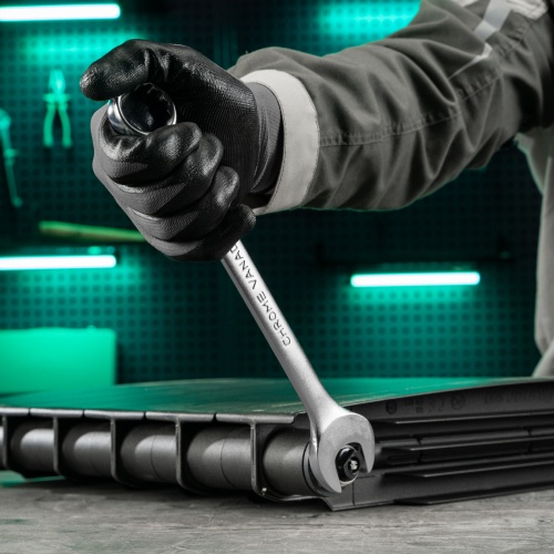 Ключ комбинированный, 28 мм, CrV, матовый хром Stels фото 8