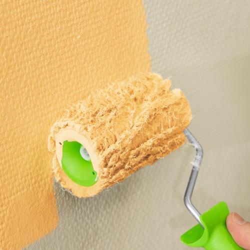 Валик с натуральным мехом, с ручкой, 100 мм, ворс 12 мм, D 48 мм, D ручки 6 мм, Сибртех фото 8