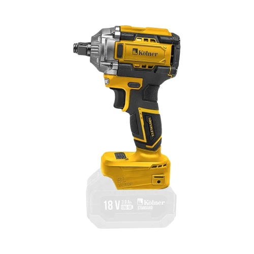 Гайковерт ударный аккумуляторный Kolner 18V UNI-M, BL, 280 Нм, KWI 18-280BLV, 1/2", 8022300030 фото 3 Гайковерт ударный аккумуляторный Kolner 18V UNI-M, BL, 280 Нм, KWI 18-280BLV, 1/2", 8022300030 фото 3