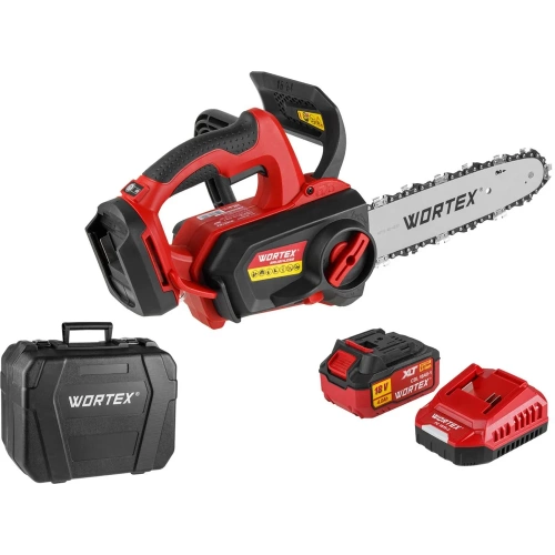 Аккумуляторная цепная пила WORTEX CEC 2518-3 в чем. ALL1 XLT SET бесщеточная, 18 В, 25.4 см 2325004 Аккумуляторная цепная пила WORTEX CEC 2518-3 в чем. ALL1 XLT SET бесщеточная, 18 В, 25.4 см 2325004