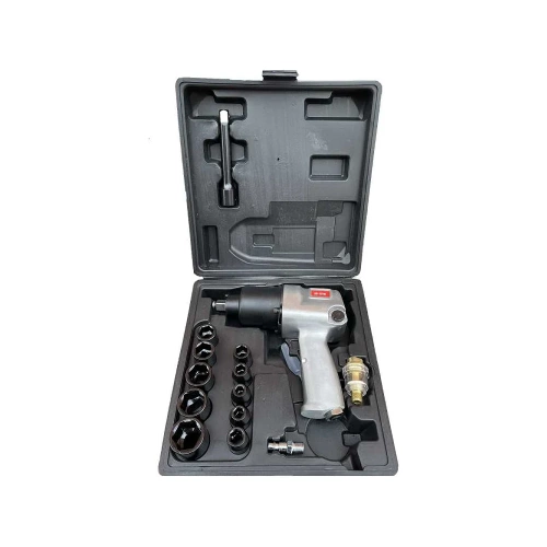 Гайковерт пневматический BYAROSS в кейсе, с набором головок 10/11/13/14/17/19/22/24 мм, удлинителем BR-1211К фото 3