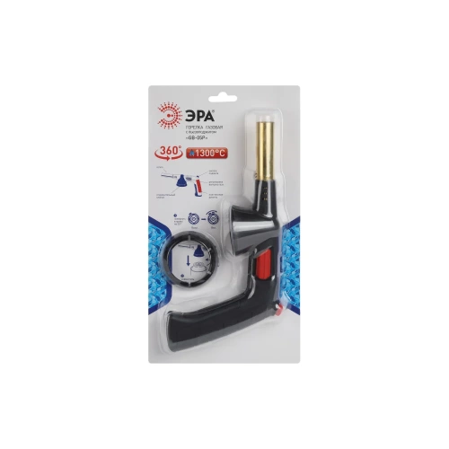 Газовая горелка ЭРА GB-05P с пьезоподжигом установка на баллон вращение 360 градусов, Б0052493 фото 4 Газовая горелка ЭРА GB-05P с пьезоподжигом установка на баллон вращение 360 градусов, Б0052493 фото 4