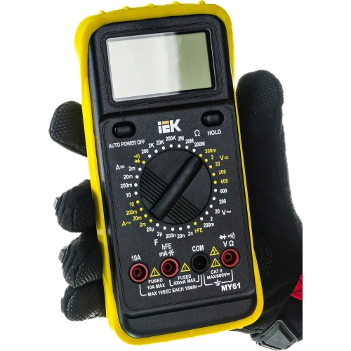Цифровой мультиметр IEK Professional MY61 469879 TMD-5S-061 фото 6 Цифровой мультиметр IEK Professional MY61 469879 TMD-5S-061 фото 6