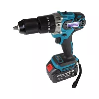 Аккумуляторная ударная дрель-шуруповерт AktiTool icd20g в кейсе 13 мм, 20 В, li-ion аккум. 4000 мАч, 2 шт 101212